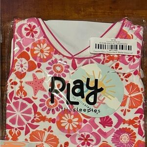 Little Sleepies Coastal Gems Play Cross Back Skater Dress Toddler 4T new in bag